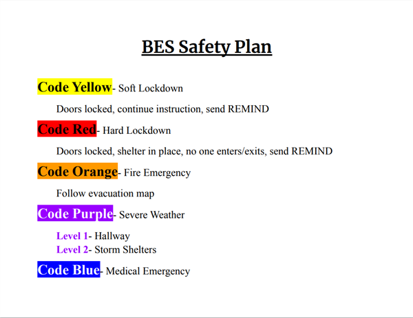 Safety Plan
